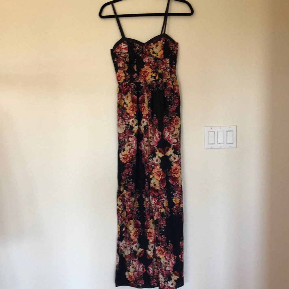 Flower print romper